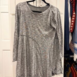 Gray Women's Long Sleeve Top